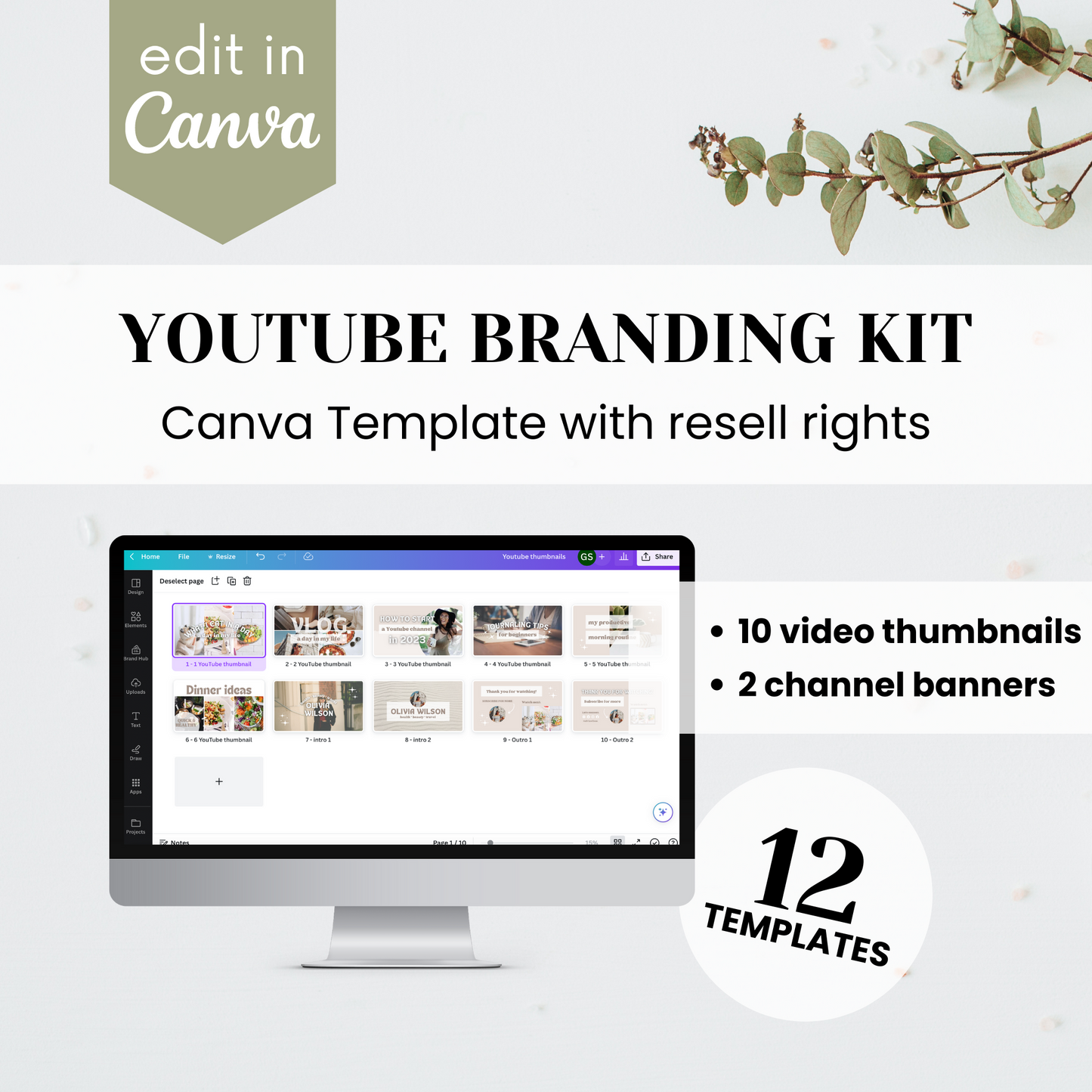 YouTube Branding Kit Template
