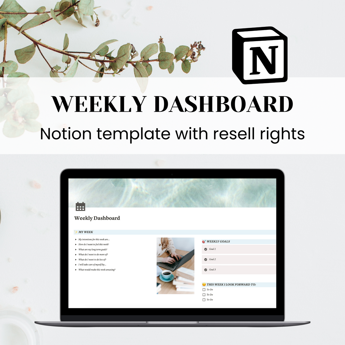 Weekly Dashboard Notion Template