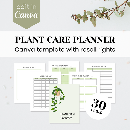 Plant Care Planner Template