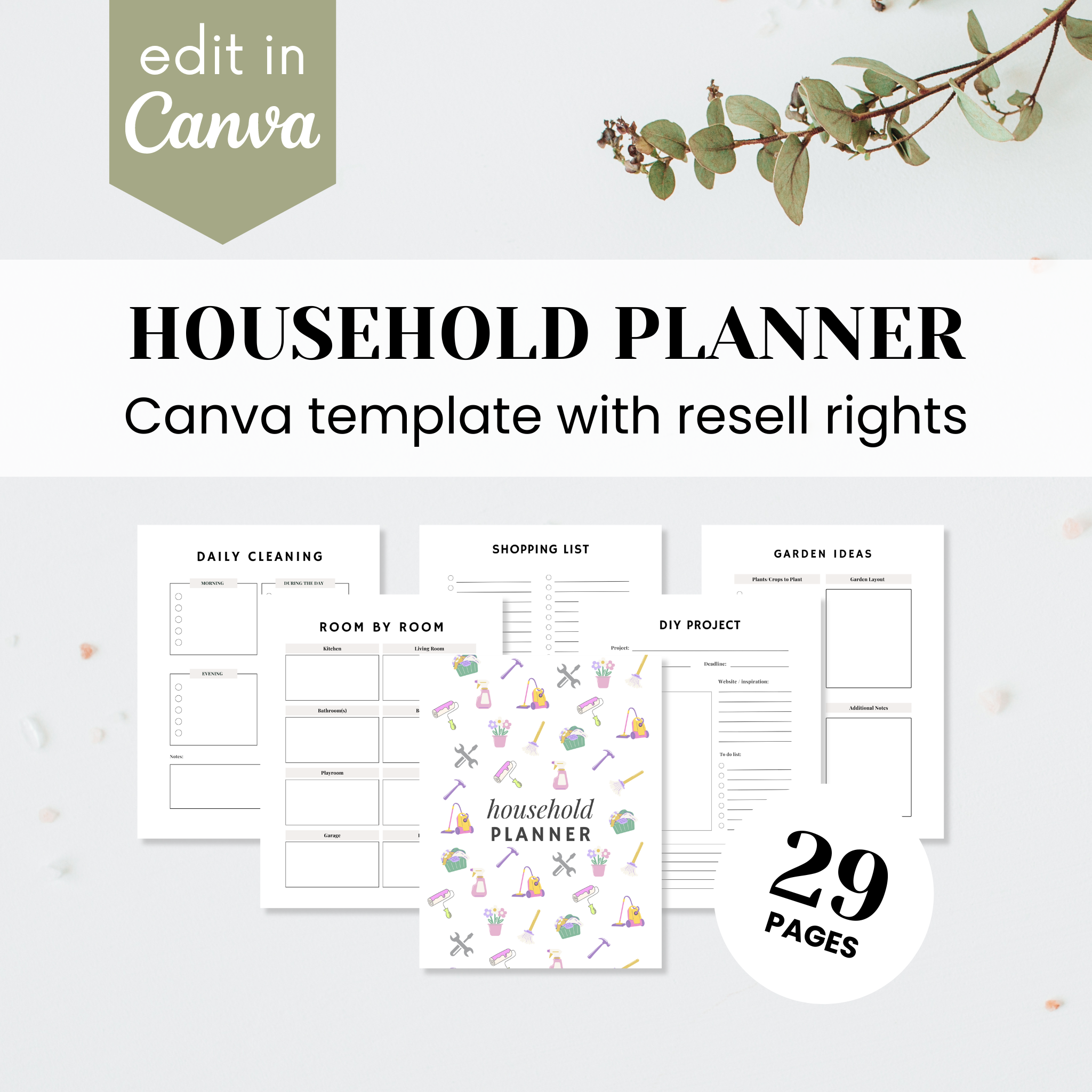 Household Planner Template – purposeplr