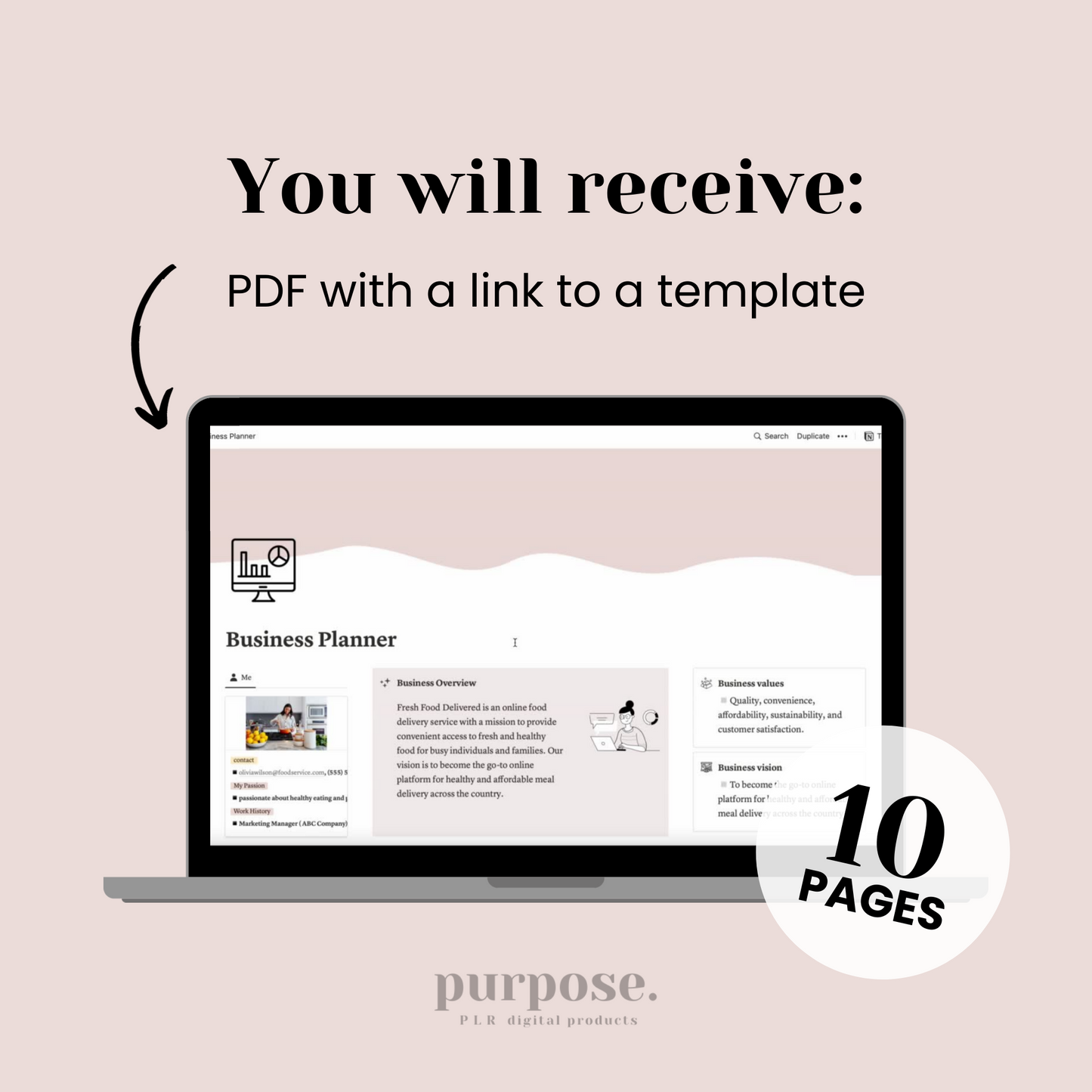 Business Planner Notion Template