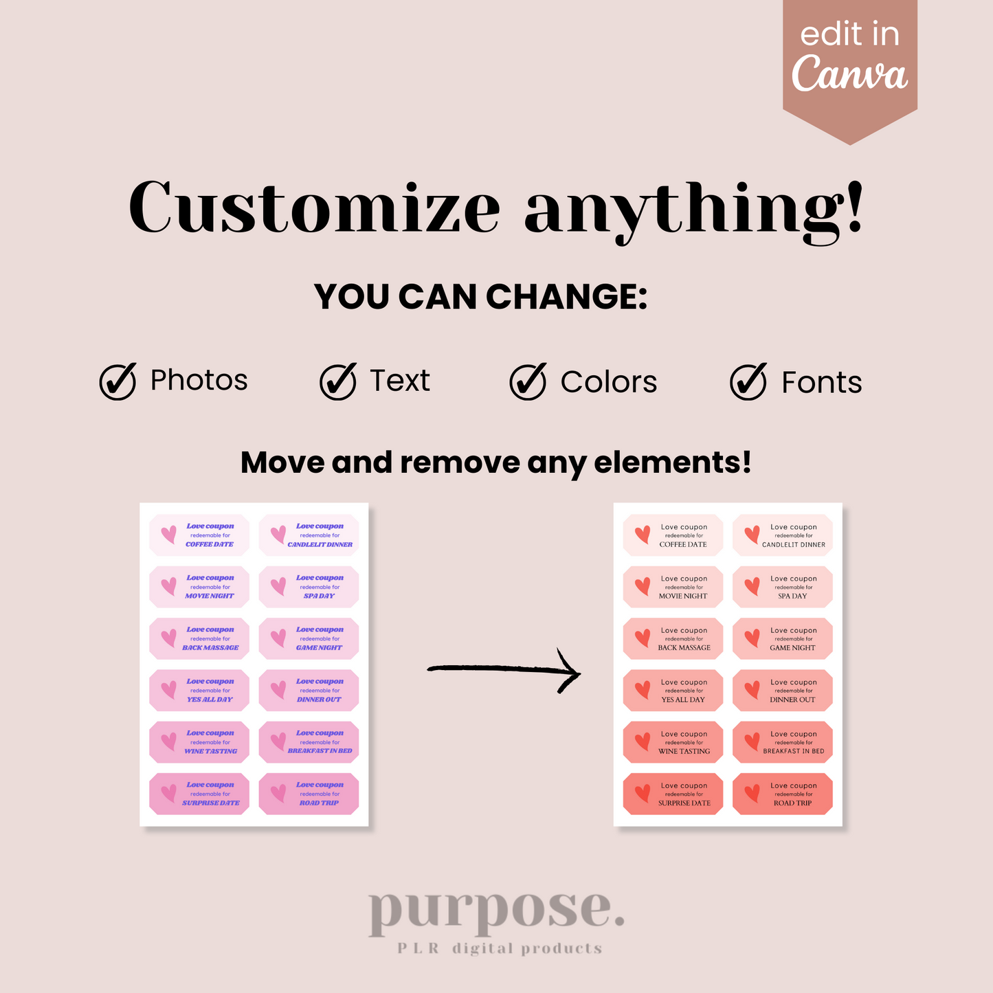 Love Coupon Templates