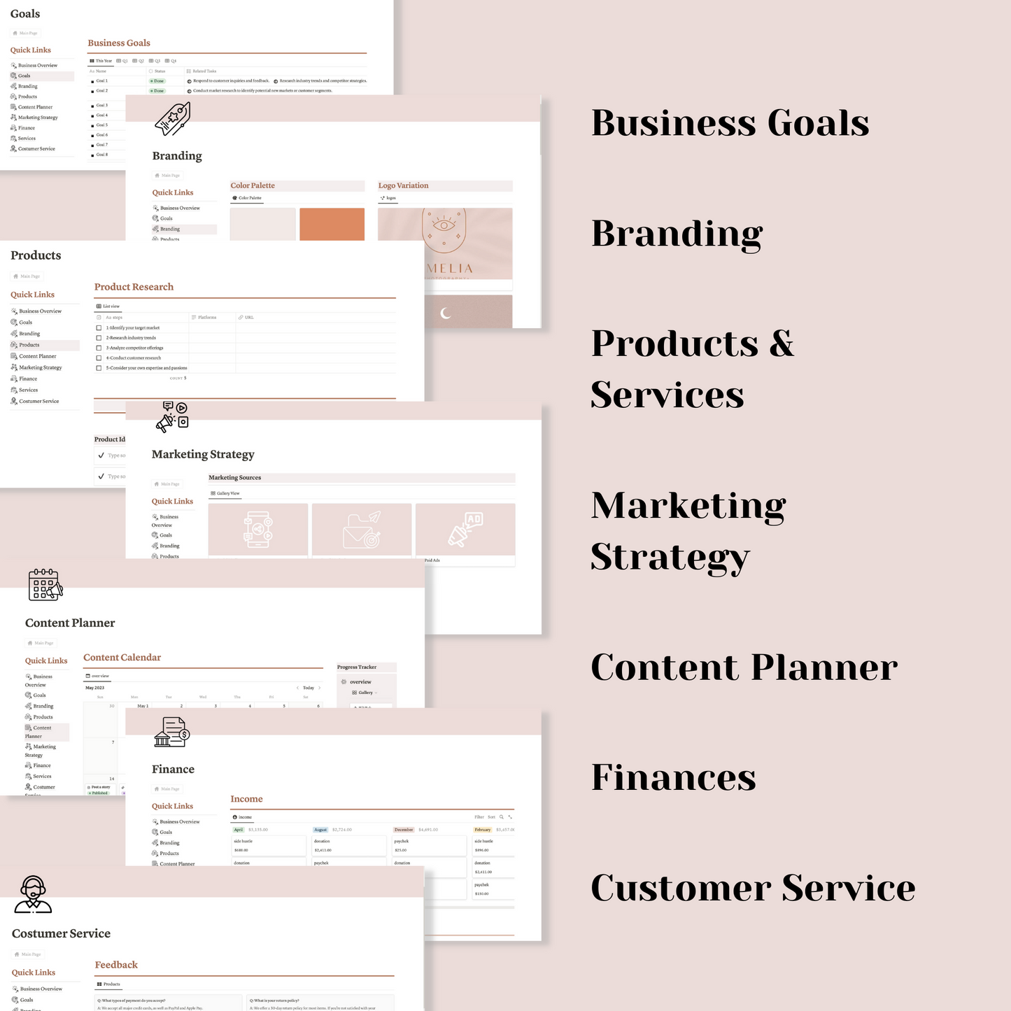 Business Planner Notion Template