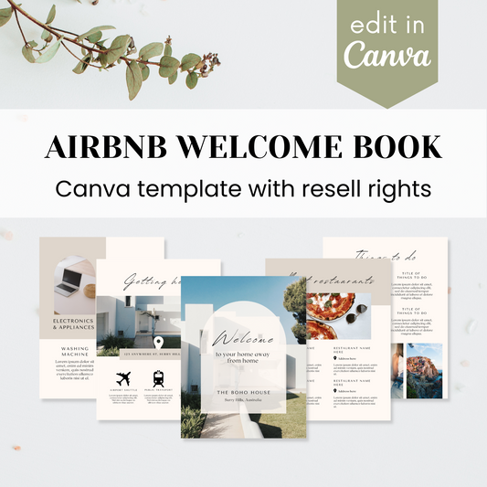 Airbnb Welcome Book Template