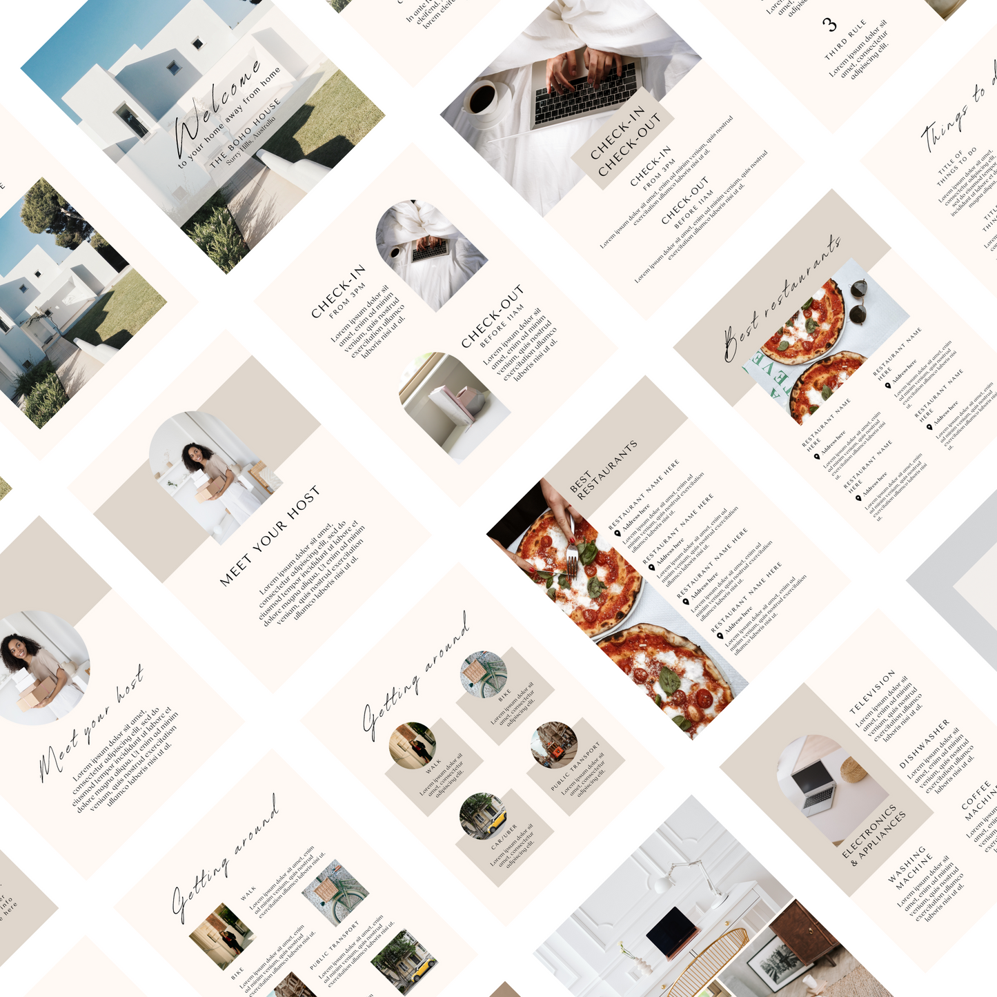 Airbnb Welcome Book Template