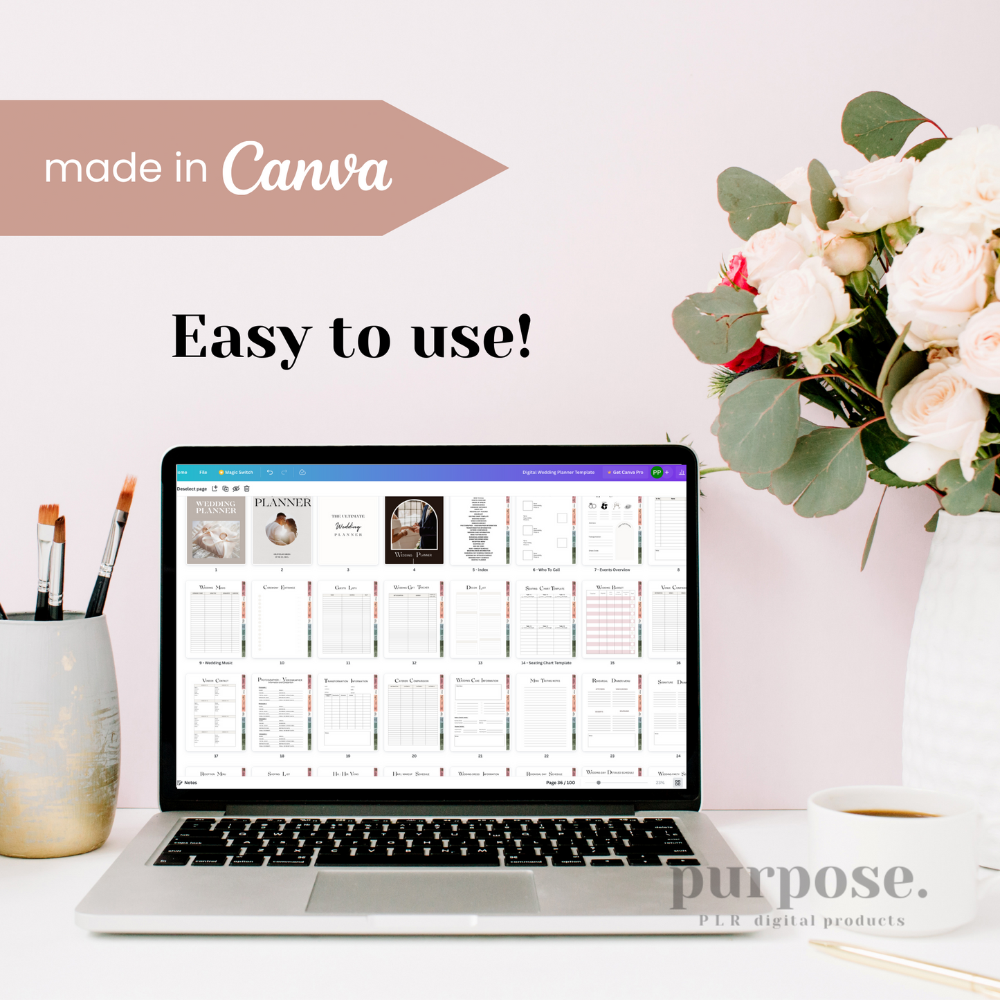 Digital Wedding Planner Template
