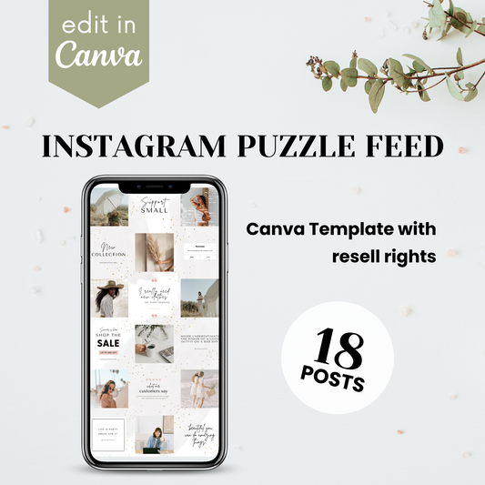 Instagram Puzzle Feed Templates