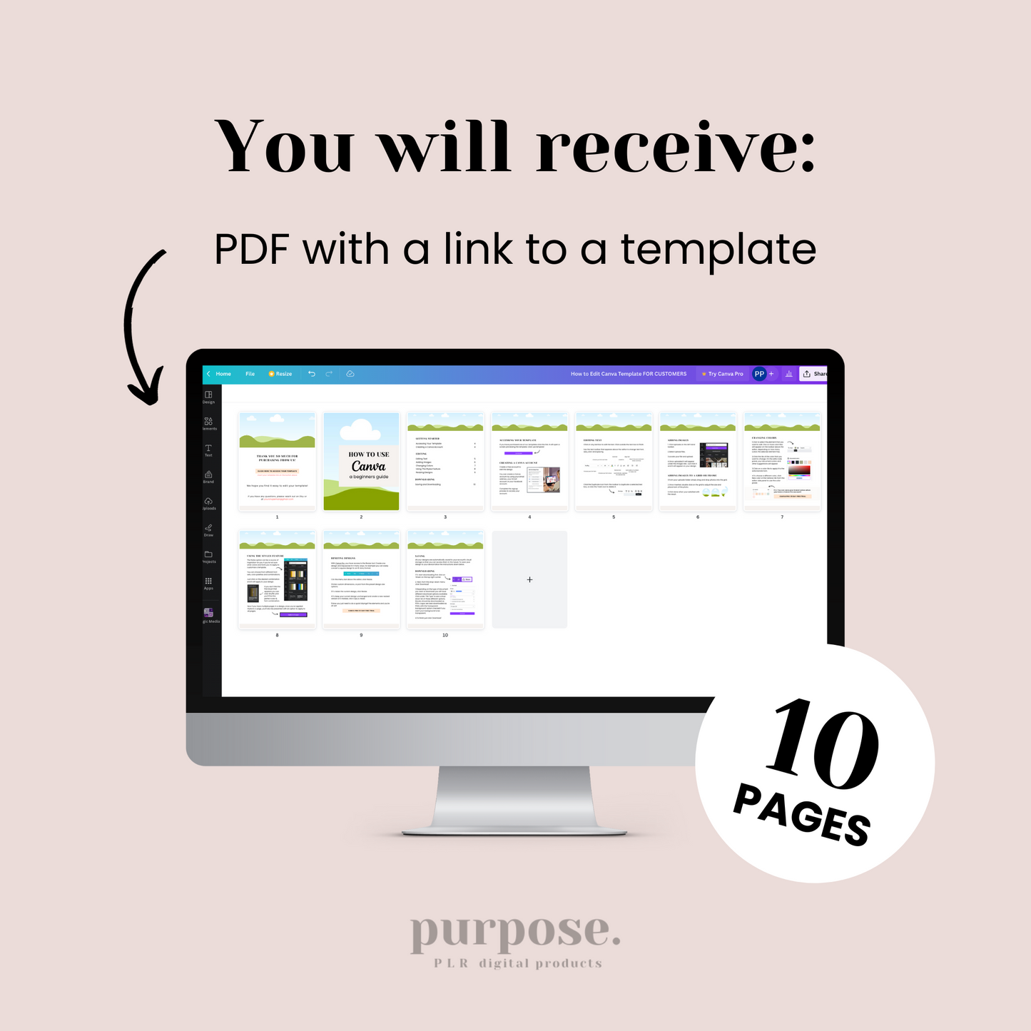 Canva Template Editing Instructions for customers