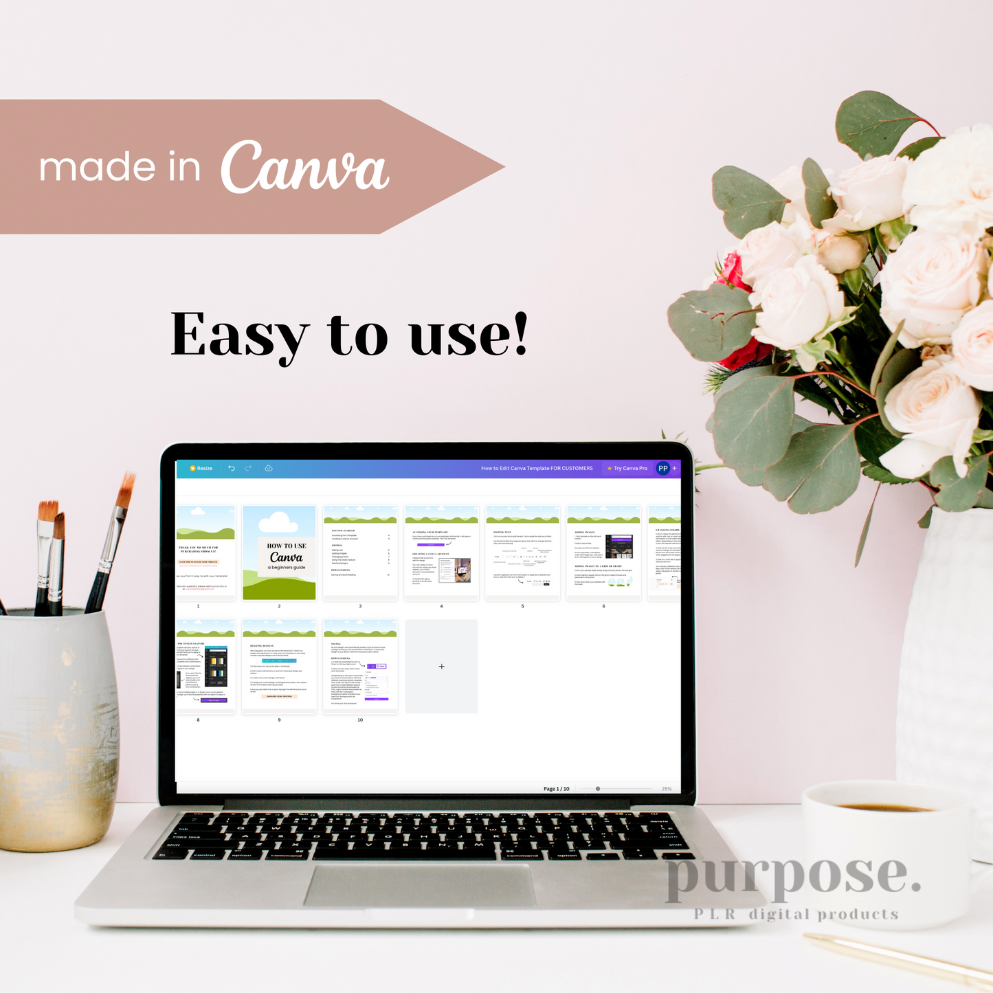 Canva Template Editing Instructions for customers