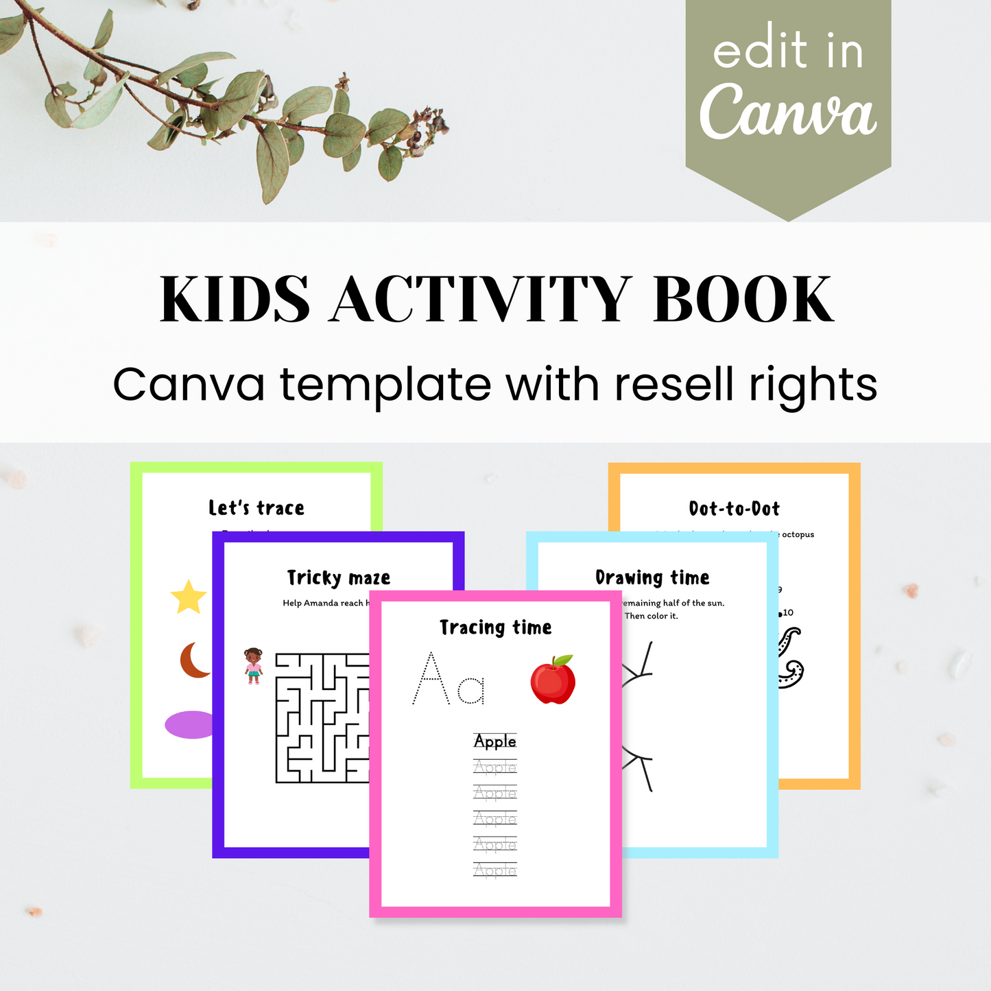 Kids Activity Book Template