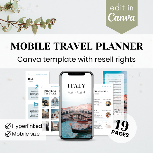 Mobile Travel Planner Template
