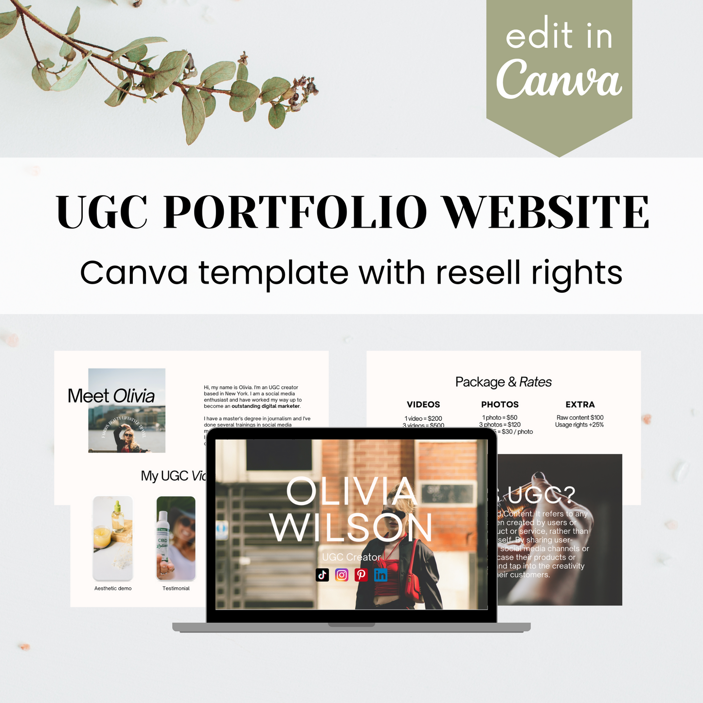 UGC Portfolio Template