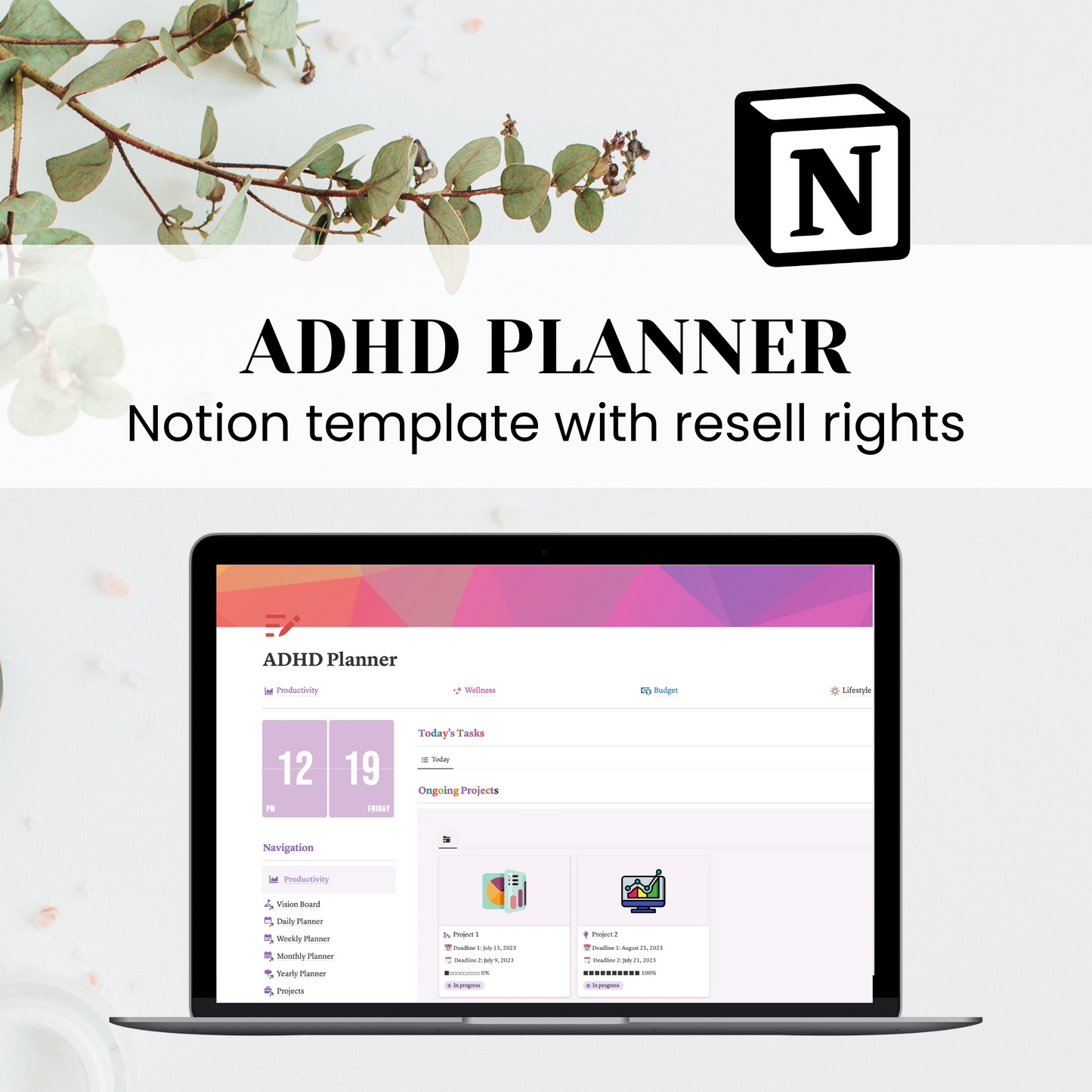 ADHD Planner Notion Template