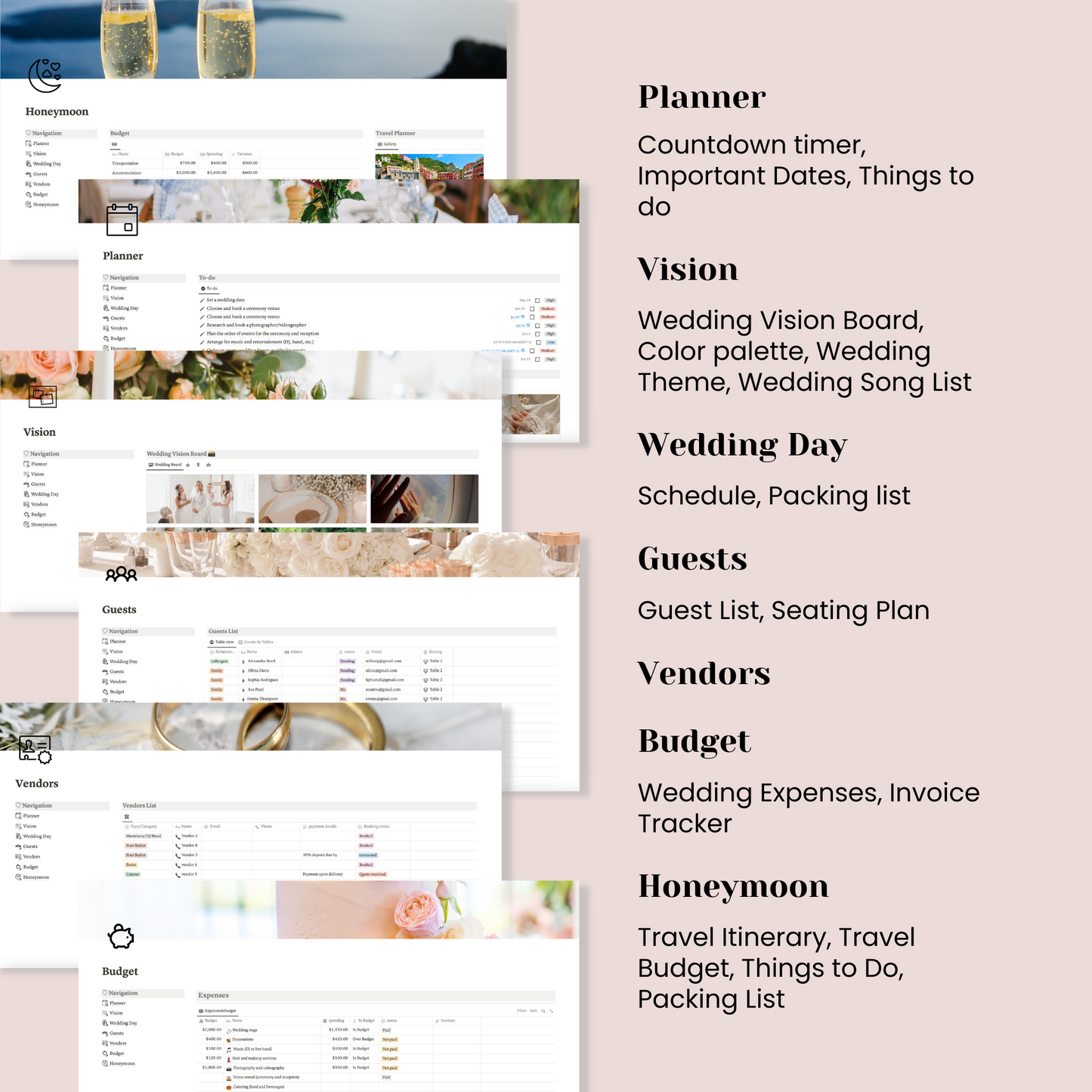 Wedding Planner Notion Template