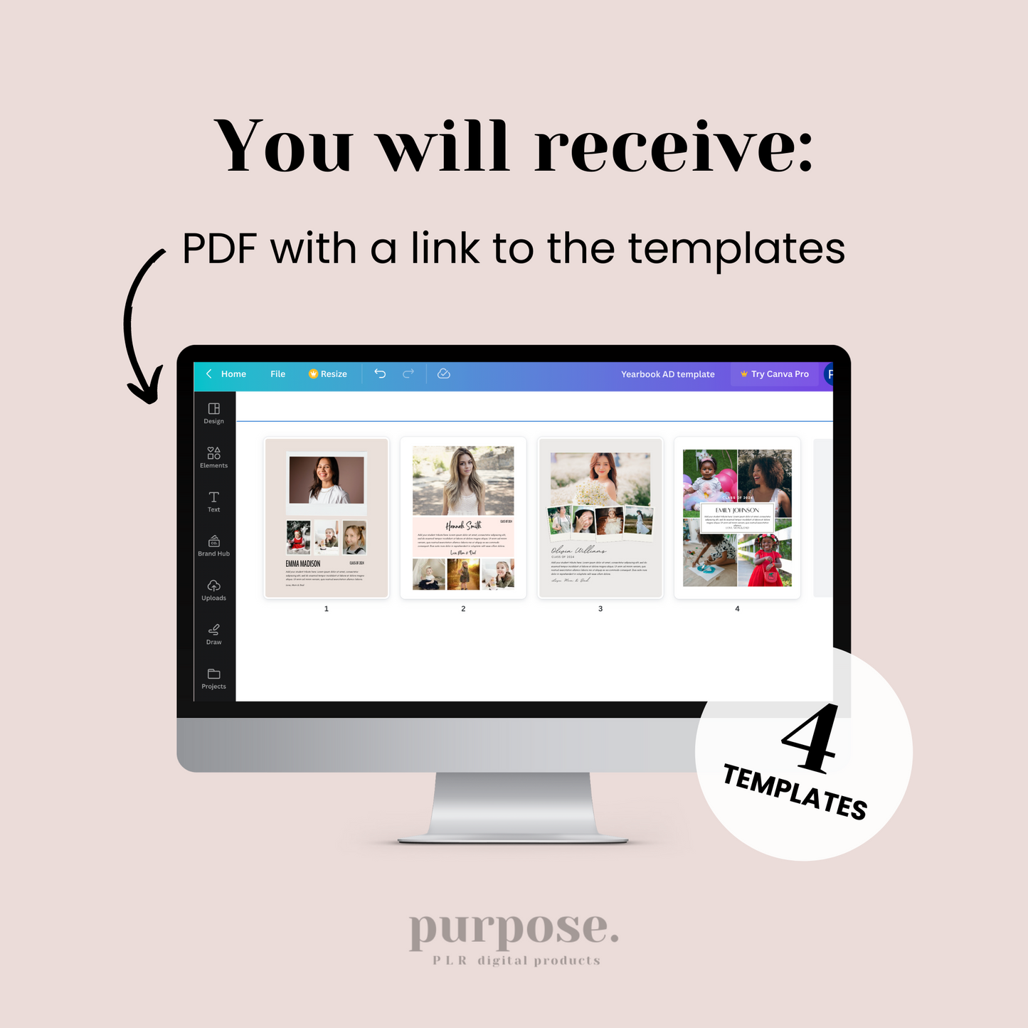 Yearbook AD Template