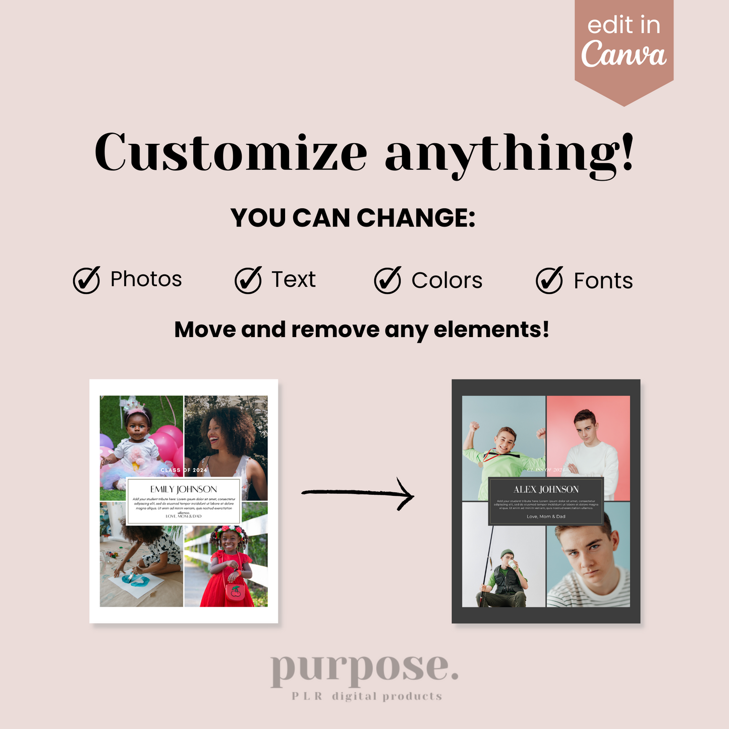 Yearbook AD Template