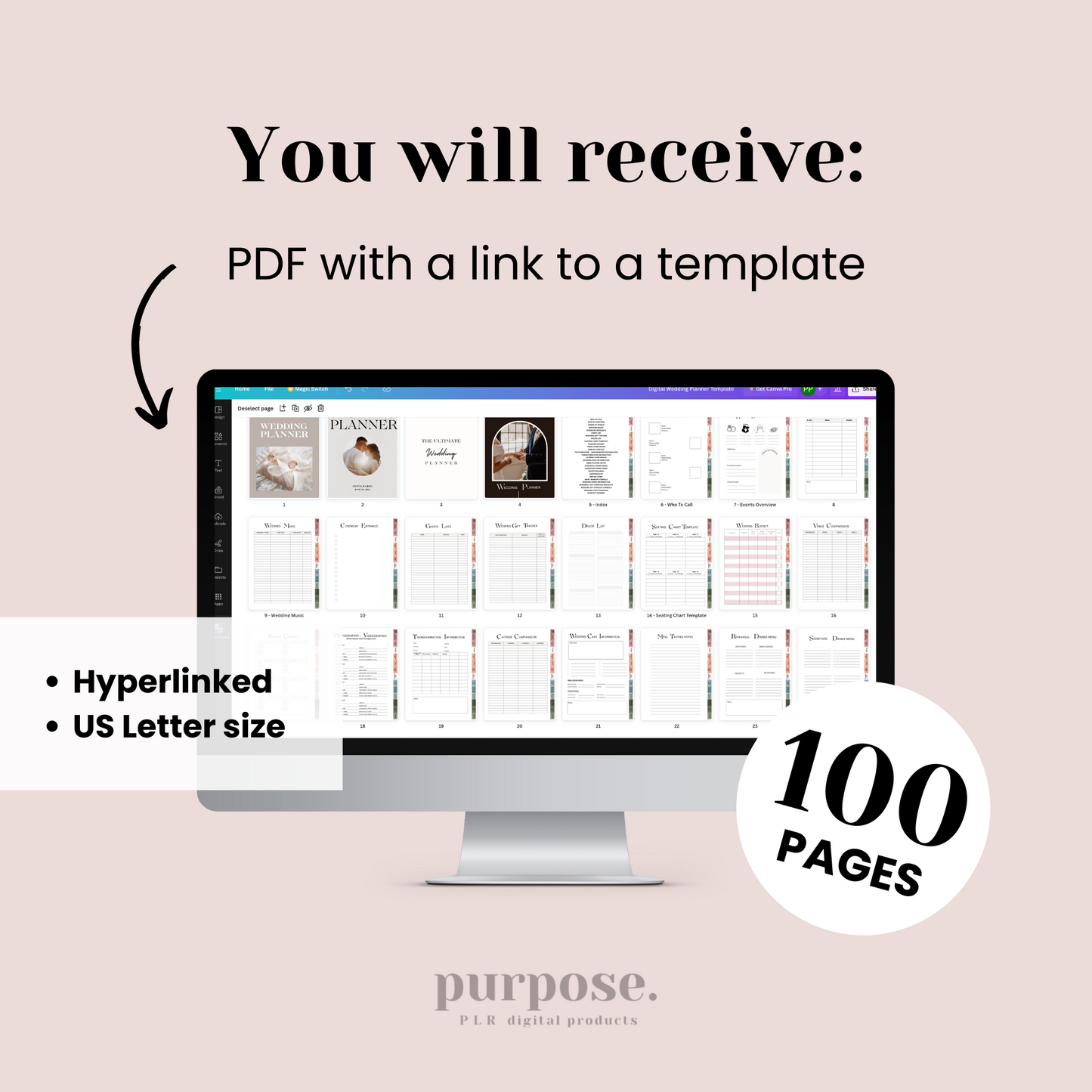 Digital Wedding Planner Template