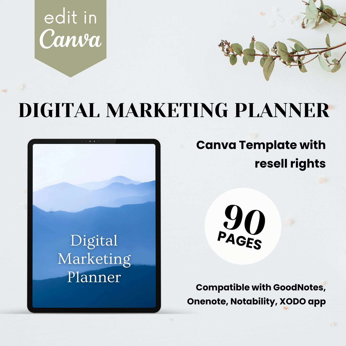 Digital Marketing Planner Template