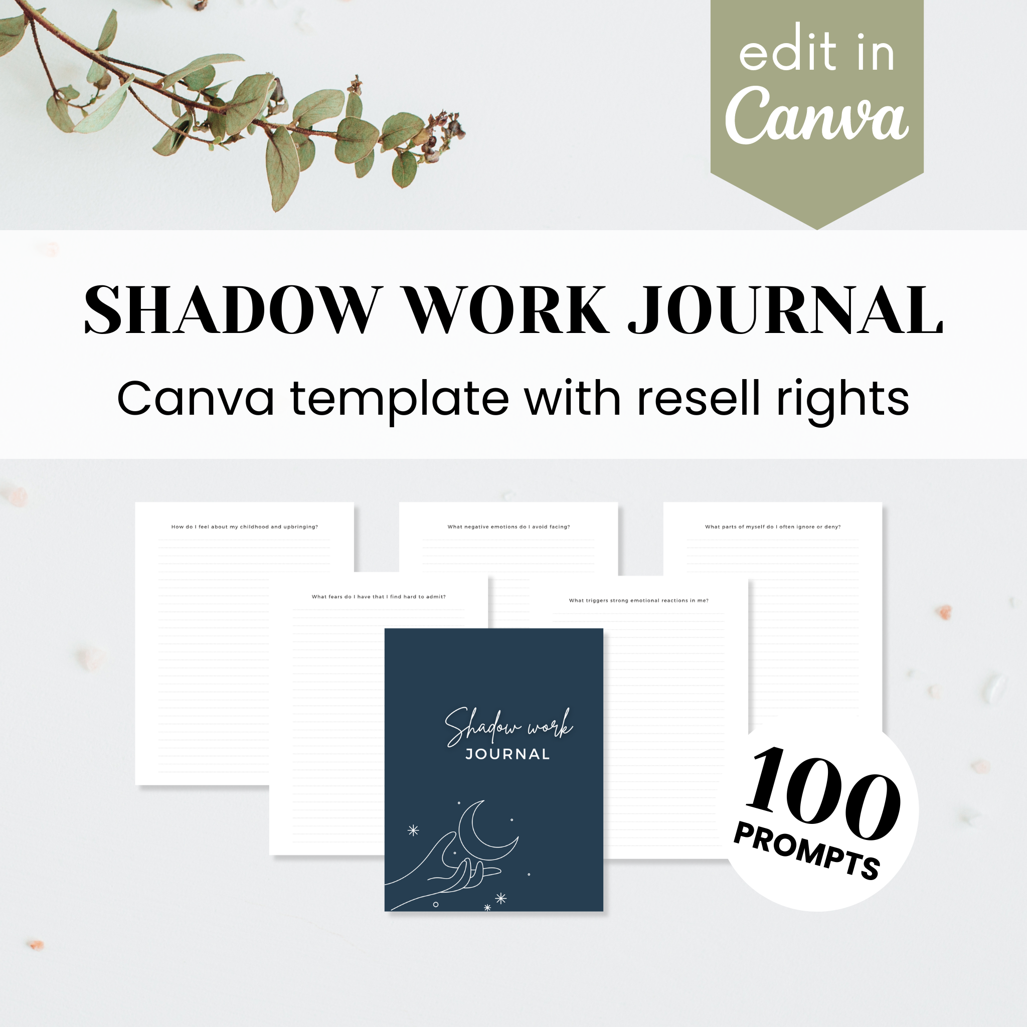Shadow Work Journal Template – purposeplr