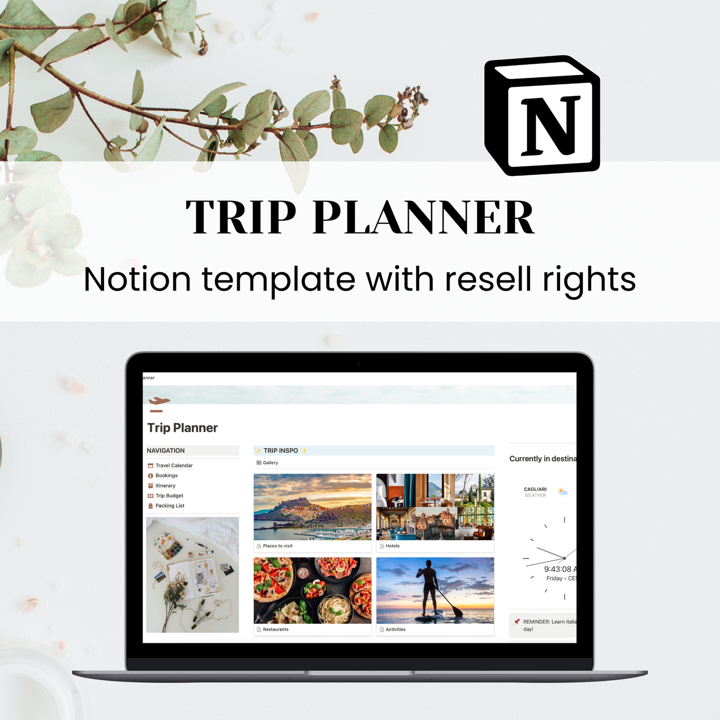 Trip Planner Notion Template