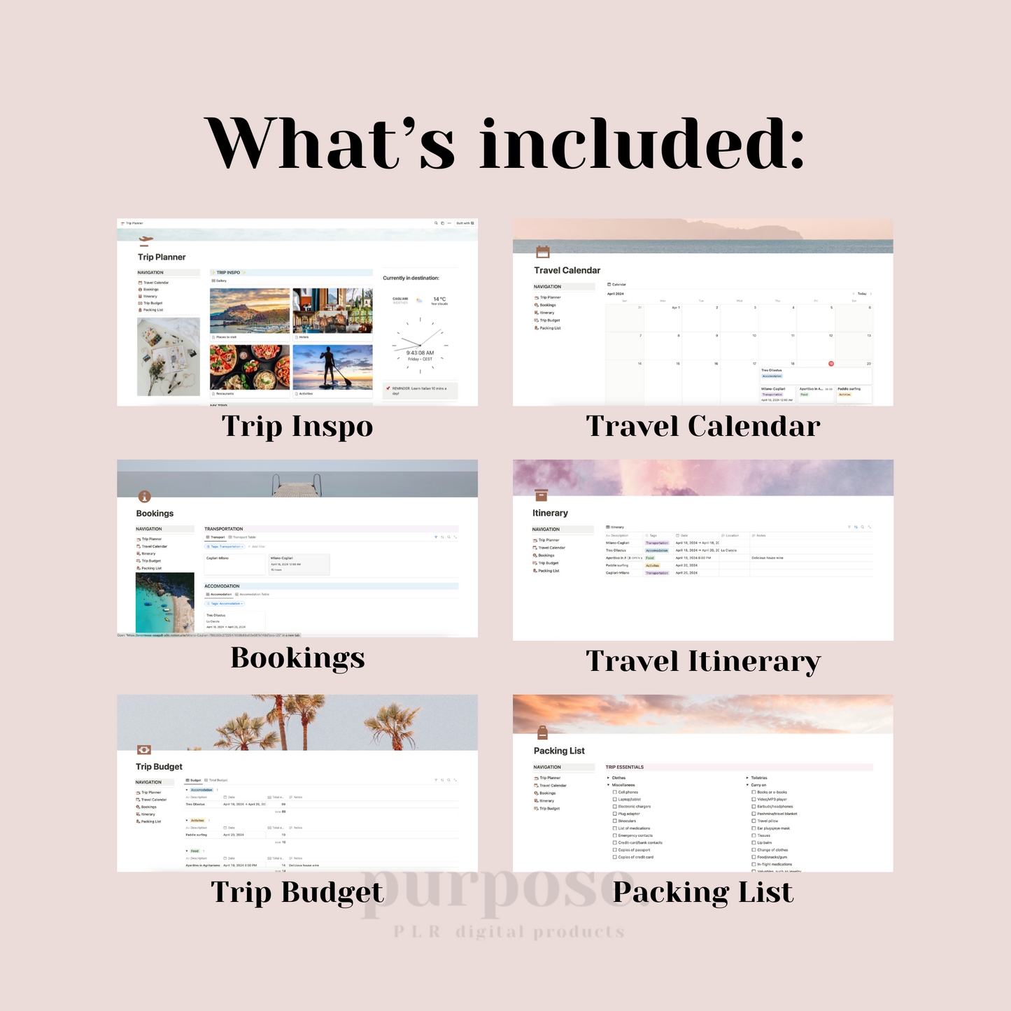 Trip Planner Notion Template