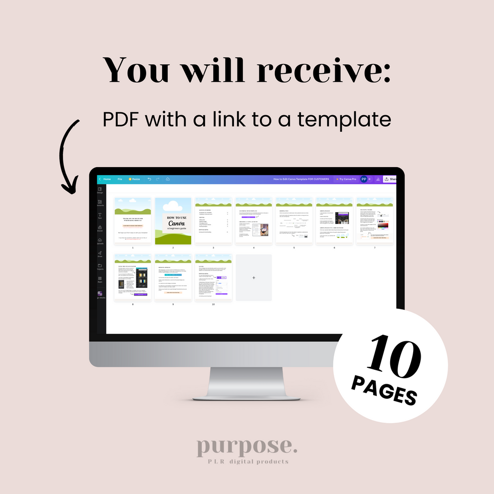 Canva Template Editing Instructions for customers purposeplr