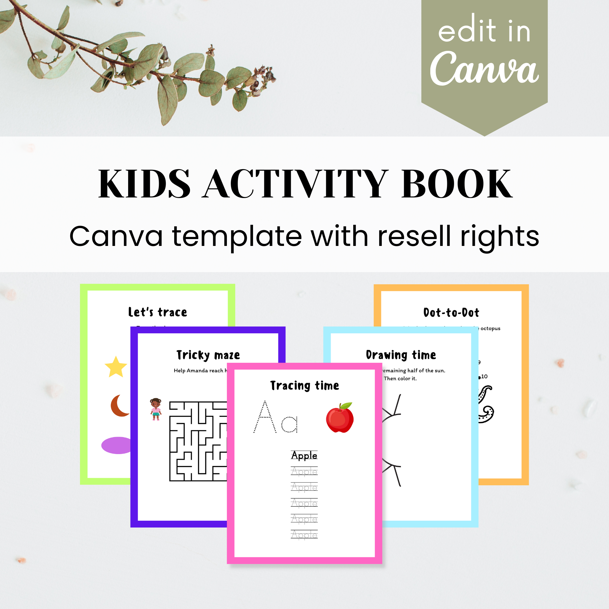 Kids Activity Book Template – purposeplr