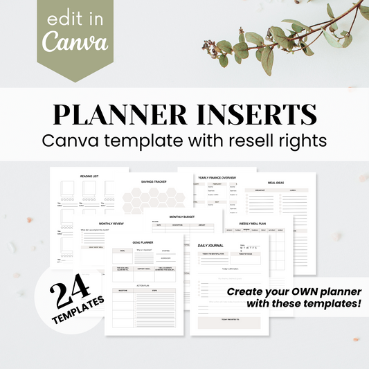 Planner Inserts / Planner Templates