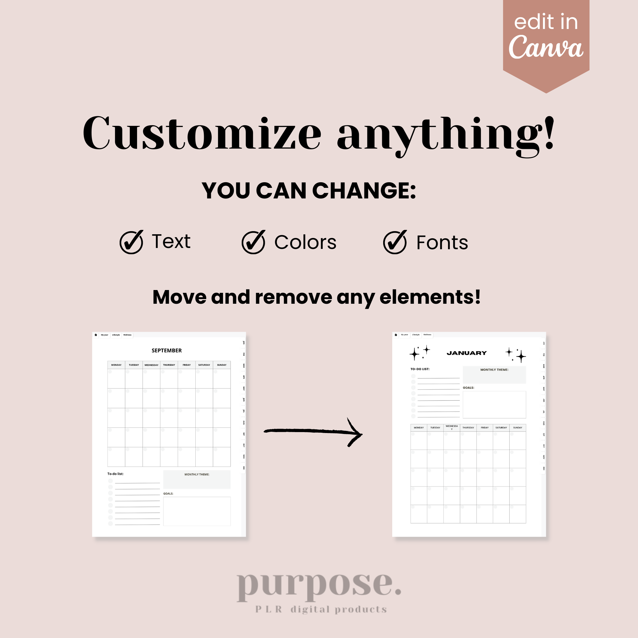 reMarkable Planner Template purposeplr